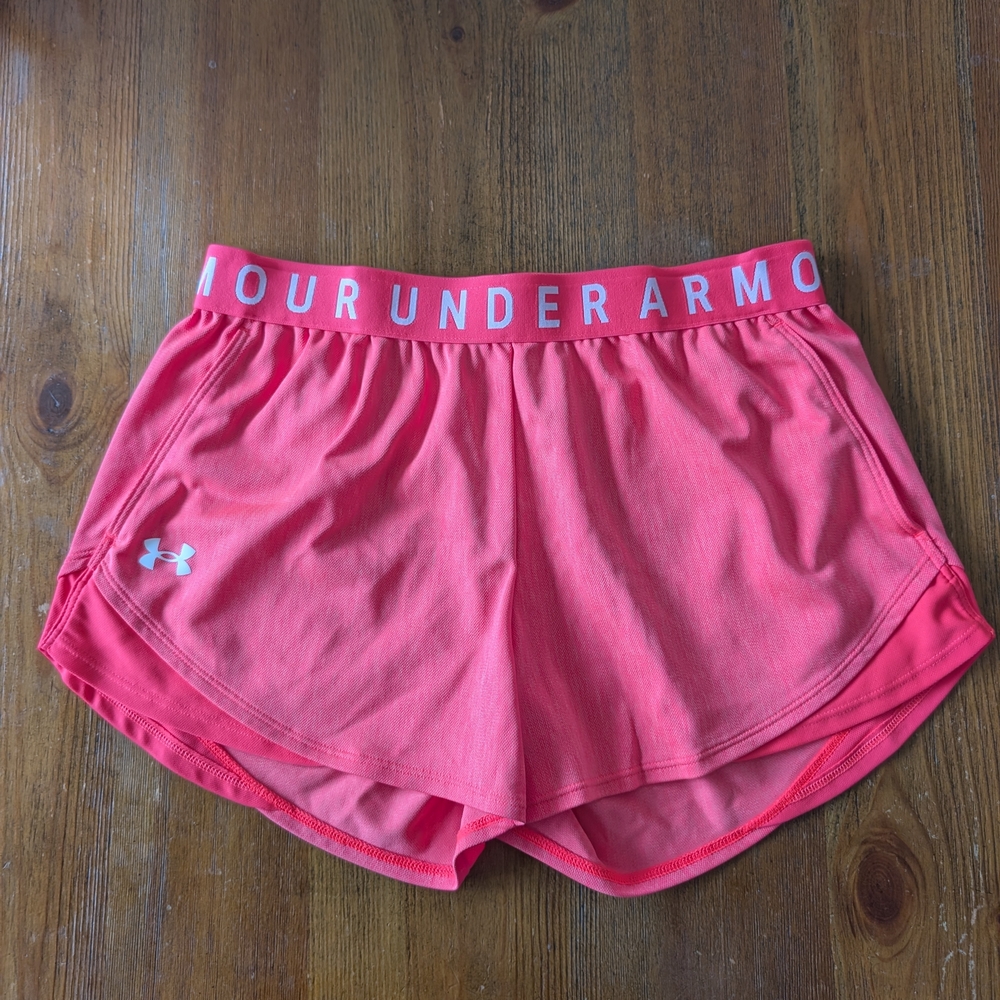 Under Armour Women's Coral Pink Athletic Shorts